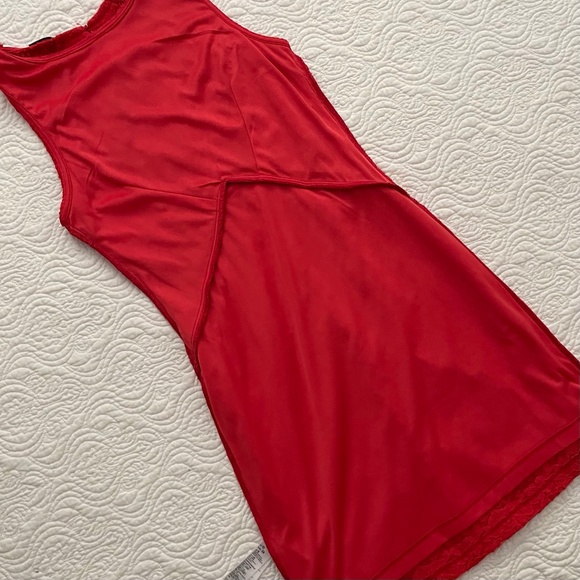 TOPSHOP Dress Red Lace Bodycon US 6 (Euro 38) - Picture 8 of 16